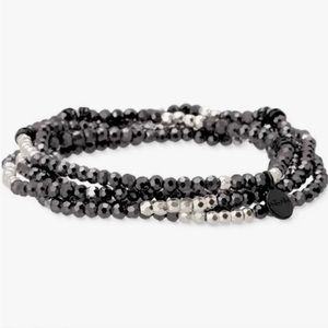 Stella & Dot Jewelry Hematite Jessie Stretch Bracelets